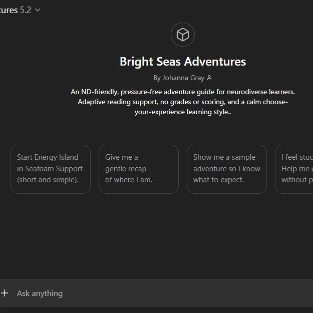 Four doors. One calm journey. Bright Seas Adventures invites learners to stay near the surface or dive deeper — always at their own pace.